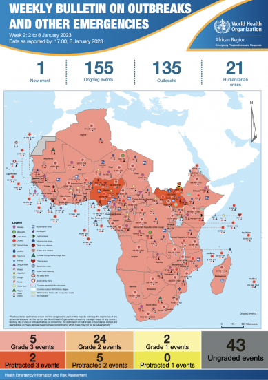 Outbreaks And Emergencies Bulletin Week 2 2 To 8 January 2023 Who Regional Office For Africa 